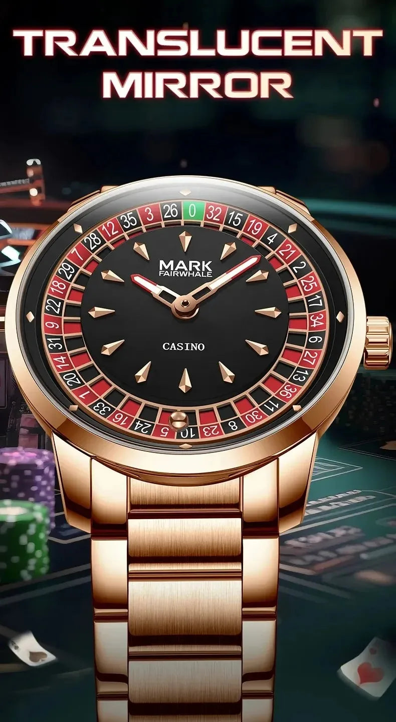 Mark Fairwhale Casual Leather Strap relógios masculino Quartz Fashion WristWatch Waterproof Fashion Watches for man reloj hombre
