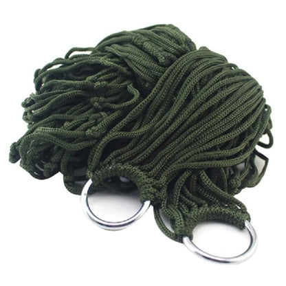 Outdoor Equipment Thick Mesh Camping Hammock Nylon Rope Single Person Mesh Hammock Outdoor Camping Equipment Accessories