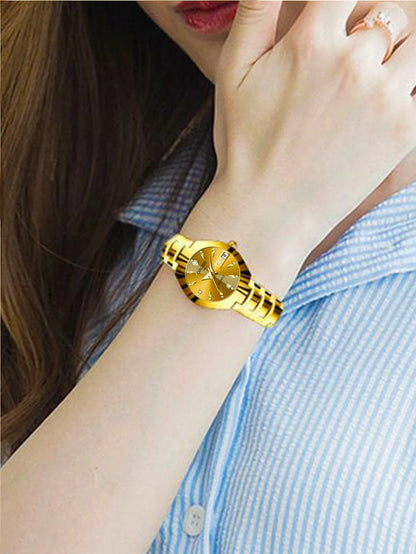 ORUSS Hot Brand Ladies' Watch High Quality Stainless Steel  Waterproof Luminous Pointer Week Calendar Eleganc Women Quartz Watch