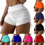 Adjustable Side-Tie Swim Shorts