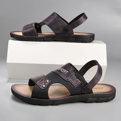 Fashion Sandals Men Summer Comfortable Adult Men's  Casual Slippers Beach Shoes For Men Non-slip Open-toe Sandals Male