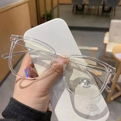 1/2/3 PCS Blue Light Blocking Glasses Fashion Square-framed Glasses Trend Campus Style Clear Black Frame Back To School Dress