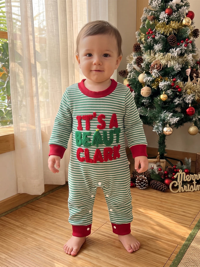 Christmas Letter Baby Romper — product image