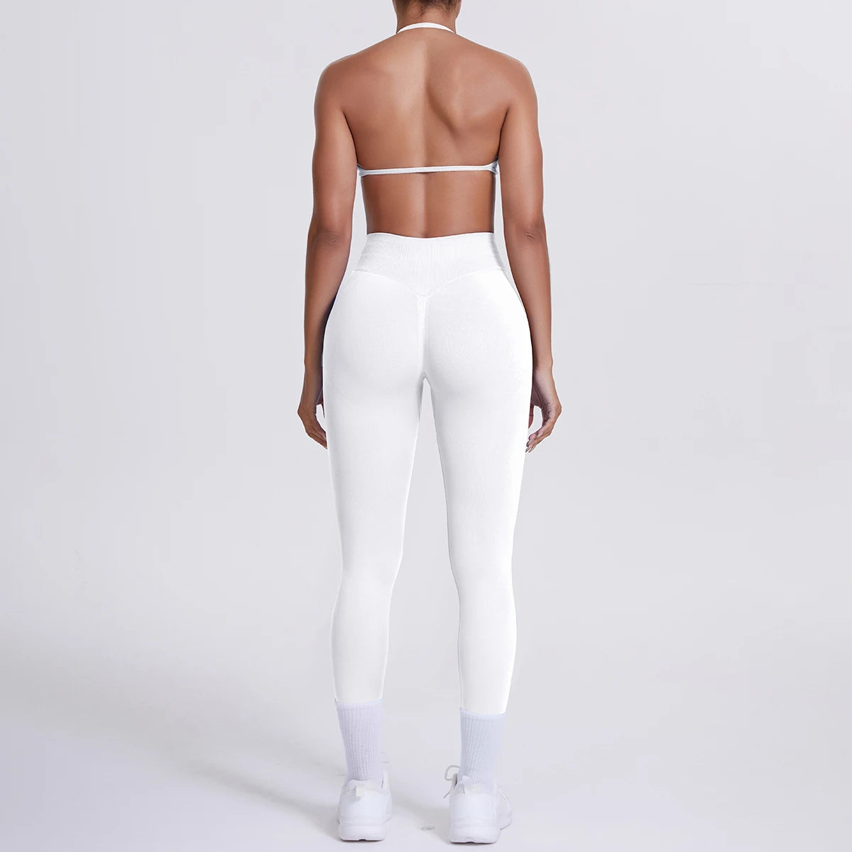 Women 2pcs Patchwork Sport Yoga Suit Training Sleeveless Sport Gym Tops Tummy Control Slimming Booty Leggings Yoga Suit Sports