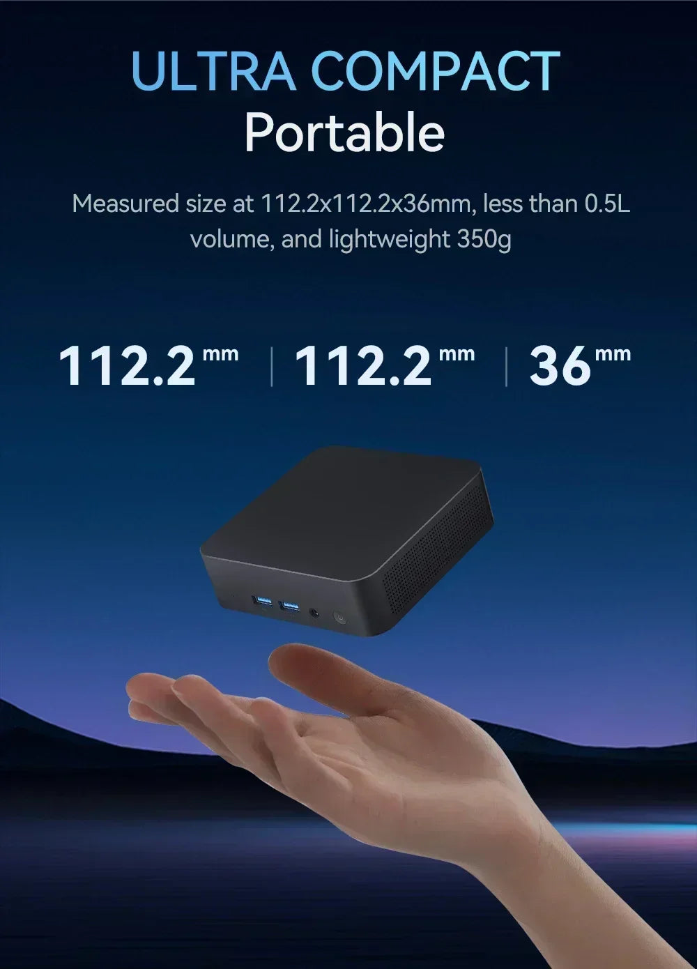 Intel Core N95 i9 10980HK 2026 Quintessential Mini PC Windows 11 Pro 2TB SSD 4K 60Hz WiFi6 BT5.2 Diminutive Vest Pocket Computer