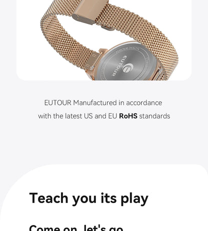 Eutour New Original Magnetic Rose Gold Trend Women's Watches Female Student Quartz Watch Simple Fashion Women's Watches