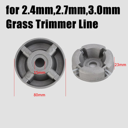 1pcs Universal Aluminum Alloy Lawn Mower Head and Replacement Nylon Steel for Lawn Mowing Line Lawn Mower Weed Head Accessories