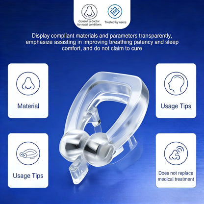 Snoring Stopper Anti-Snoring Device Gadget for Men And Women Snore Prevention Comfortable Nasal Strips for Better Sleep Quality