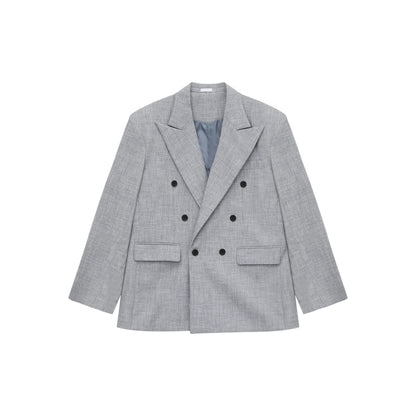 Suit Set Vintage V-neck Blazers Set Men's Classic Texture Suit Jacket Loose Fitting Trousers Casual Pants High-end Autumn