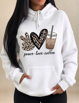 Heart Letter Graphic Hoodie