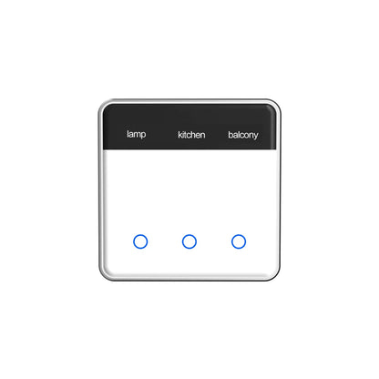 Zemismart DIY Name Switch EU Type Zigbee Smart Display Screen Touch Light Switch Works with Tuya Alexa Google Home Voice Control