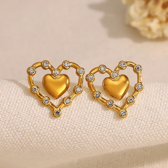 Heart Stud Earrings — product image