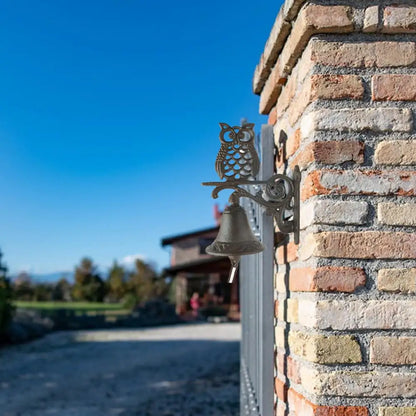 Door Bell Cast Iron Antique Country House Look, Loud Sound, Front Door Wall Bell, Garden Decoration, Weatherproof