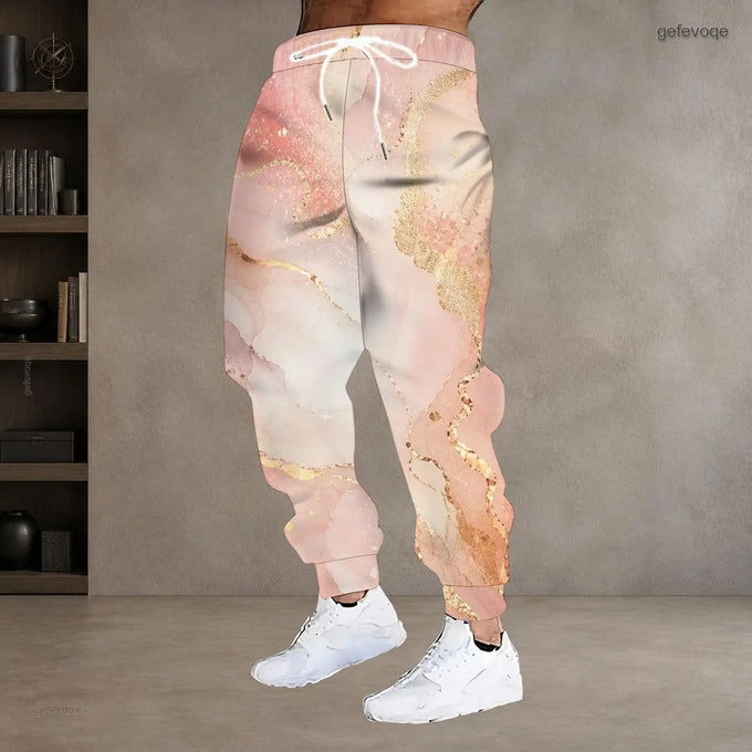 Men's Printed Drawstring Joggers — product image