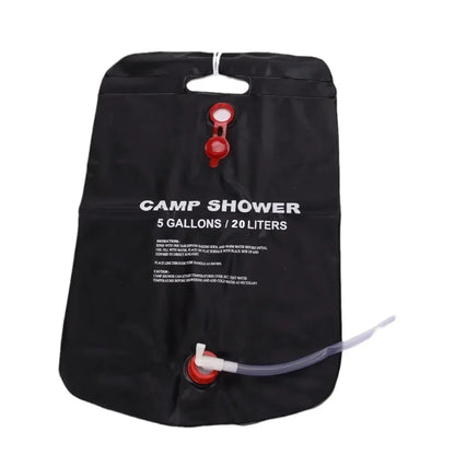 Large Capacity 20L Outdoor Shower Bag Solar Powered Heating for Camping Beach Trip Portable Bath Solution Outdoor Camping