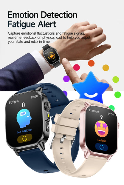 New Professional Health Watch Blood Pressure 2.01"AMOLED Screen Uric Acid Blood Lipids Flashlight Care Smart Watches for Women