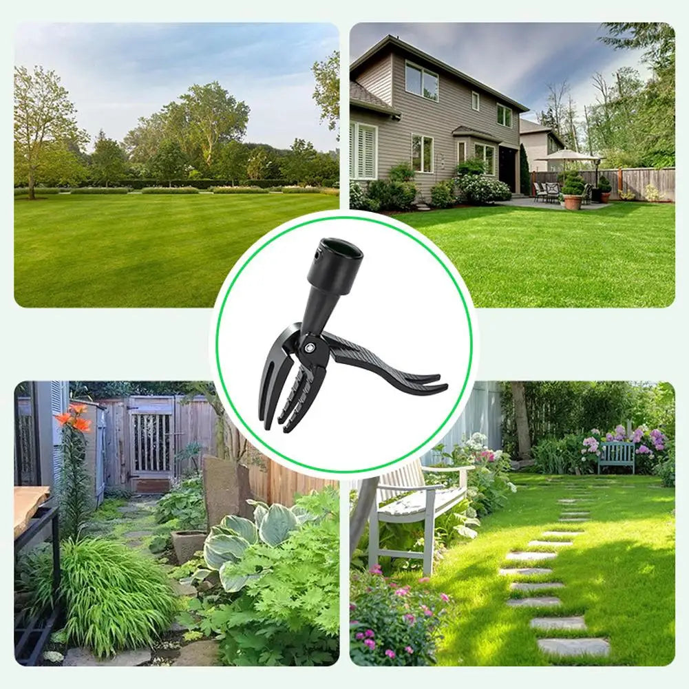 Weeding Head Replacement Manual Weed Remover Plastic Claw Weeder Root Remover Hand Tool For Outdoor Stand Up Weed Puller Tool
