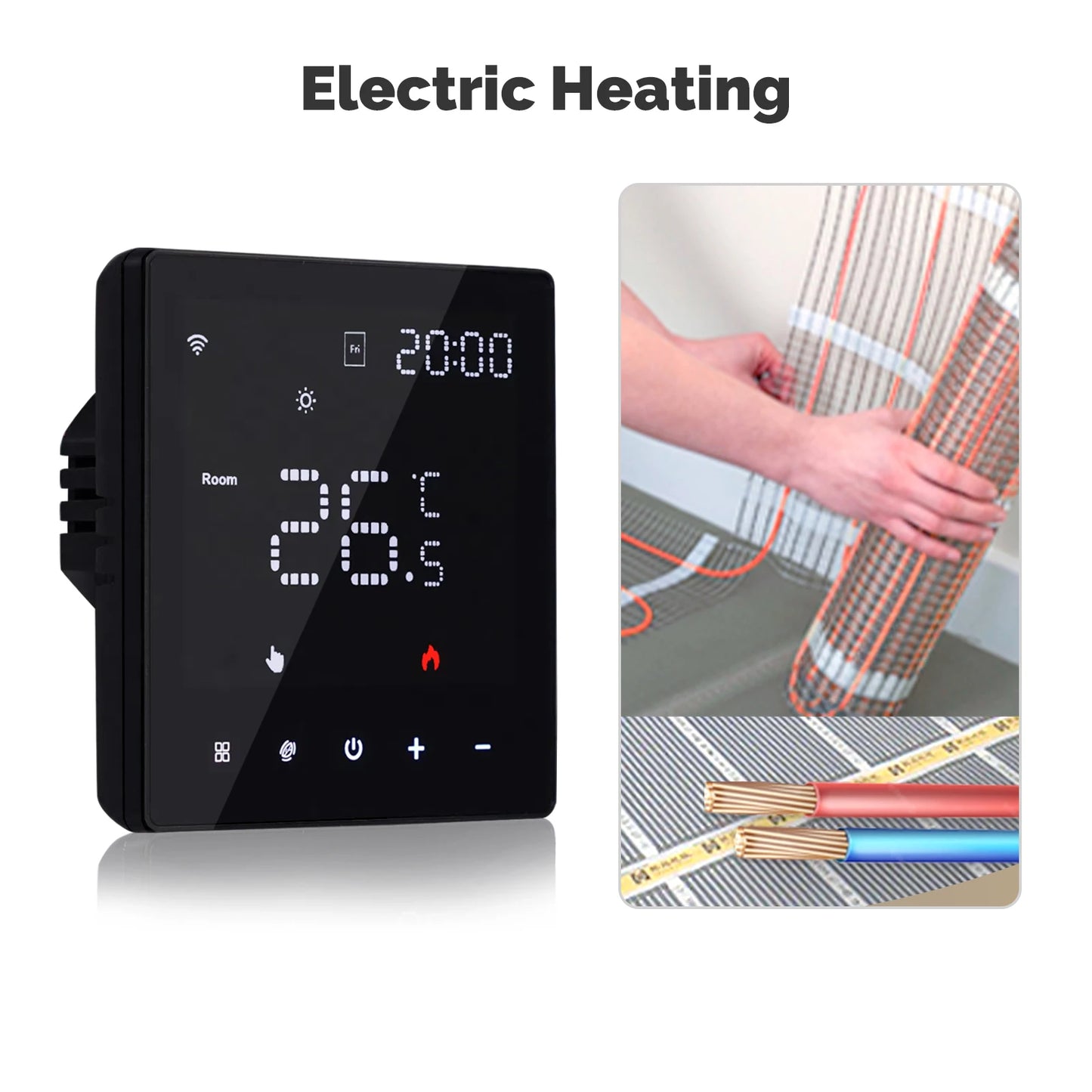 MOES Tuya WiFi Smart Thermostat Programmable Temperature Controller Water Boiler Electric Heating Work With Alexa Google Home