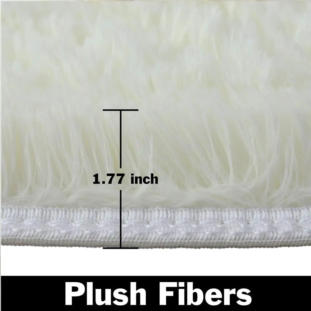 100/120/140/160 Round Rug Fluffy Soft Area Rugs for Kids Girls Room Princess Castle Plush Shag Carpet Cute Circle Bedroom Decor