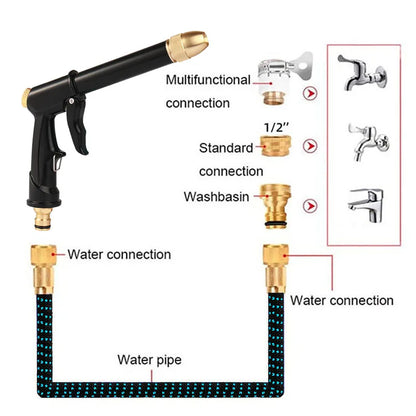 High Pressure Garden Water Hose Expandable Magic Flexible 2.5-30 Meters Sesame Granules Pipe Garden Farm Irrigation Car Wash Gun