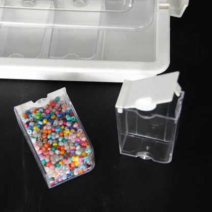 42/50/78 Grids Box Elizabeth Ward Bead Storage Portable Container Transparent Diamond Painting Plastic Storage Box
