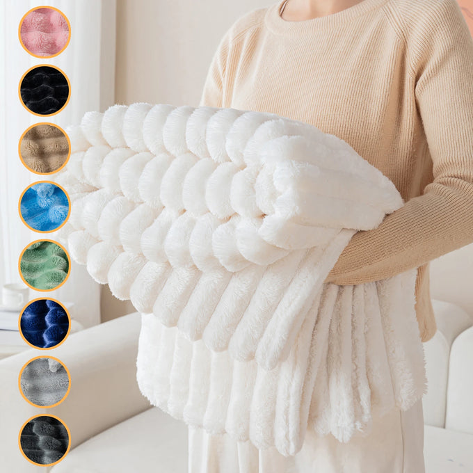 Striped Fleece Throw Blanket — product image