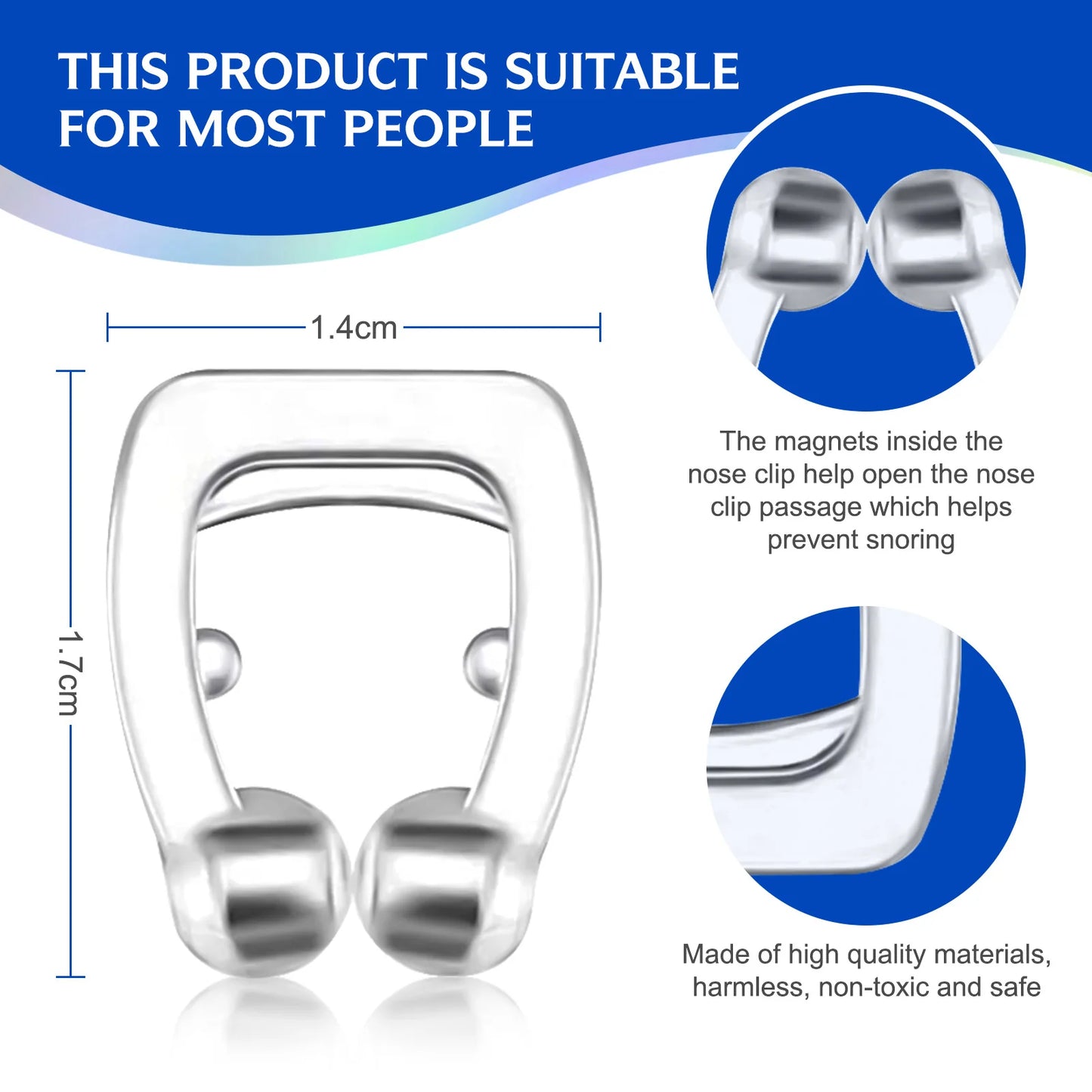 Snoring Stopper Anti-Snoring Device Gadget for Men And Women Snore Prevention Comfortable Nasal Strips for Better Sleep Quality