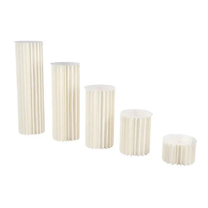 Wedding Centerpieces Cardboard Vases 5 Set of Flower Vase Flowers Stand for Party Tables Decorations Cardboard Column Vases