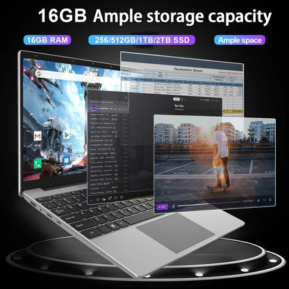 14.1 Inch Intel Core i9 10980HK Windows 11 Pro Laptop 32GB DDR4 2TB SSD Gaming Office PC Gamer Portable Notebook Computer