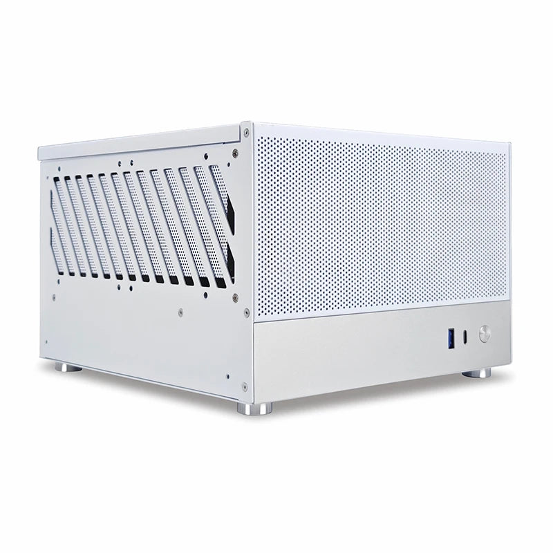 METALFISH T20 Mini ITX White Case 9L Compact PC Chassis Support Flex PSU/240mm GPU/100mm Cooler/180 Liquid Cooler