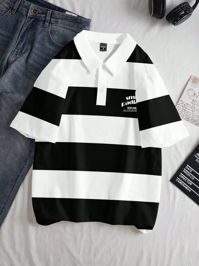 Men's Striped Polo Shirt — product image