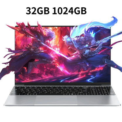 15.6 Inch Laptop Intel Core i9 10980HK Windows 11 Pro 32GB DDR4 M.2 2TB SSD Ultrabook Computer Fingerprint Unlock WIFI Fast