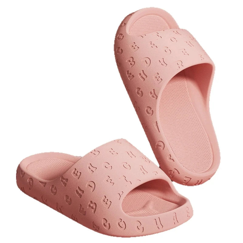 2026 EVA Women Sandals Slippers Solid Color Simple Non-slip Soft Sole Comfortable Shower Slippers Outdoorf Couple Shoes