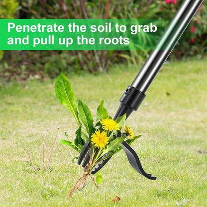 Weeding Head Replacement Manual Weed Remover Plastic Claw Weeder Root Remover Hand Tool For Outdoor Stand Up Weed Puller Tool