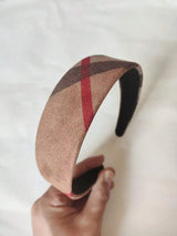 Wide Solid & Plaid Headband — view 2