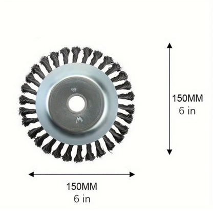 Steel Wire Weeding Garden Weed Wheel Tools Rust Removal Twisted Wire Steel Wire Grass Trimmer Head Weed Mower Accessories