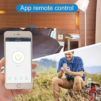 Smart Plug WiFi Socket EU 16A/20A With Power Monitor Timing Function Tuya app Smart Life APP Works With Alexa Google Home