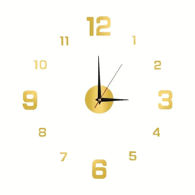 Simple LED wall clock with night light function, silent, modern decorative digital wall clock, DIY 3D digital wall clock
