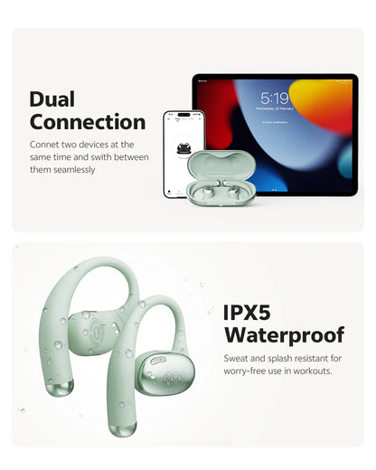 QCY Crossky R70 BH24CT02A Open-Ear Wireless Headphones Hi-Res with LDAC Bluetooth 6.0 Earphones Bass Boost Spatial Sound Earbuds