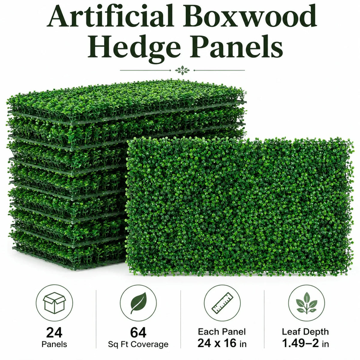 Artificial Boxwood Privacy Panels — product image