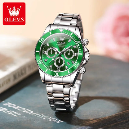 OLEVS 5632 Women's Elegant Luxury Quartz Watch Zircon Scale Waterproof Luminous Hands Date Function And Automatic Date Feature