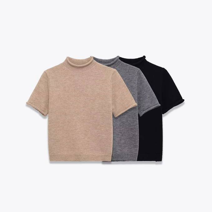 Women's Mock-Neck Knit Top — product image