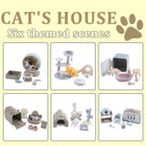 Miniature Cat House Furniture Set — view 9