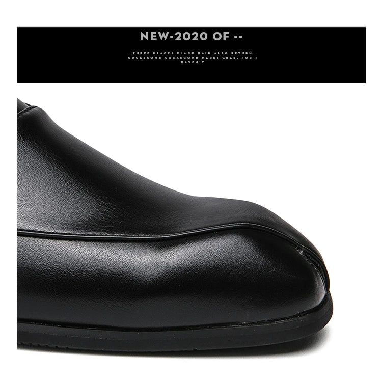 Hollow Out Dress Party Sandals Fashion Leather Summer Shoes Men Leisure Formal Flats Business Footwear Men's Wedding Sandals