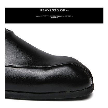 Hollow Out Dress Party Sandals Fashion Leather Summer Shoes Men Leisure Formal Flats Business Footwear Men's Wedding Sandals