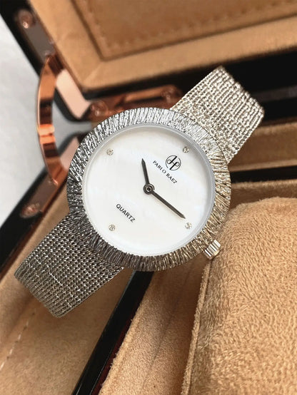 Brand Watch Fashion Beimu Face Women's Watches Waterproof Milan Strap Adjustable Female Quartz Wristwatches Free Box  gift
