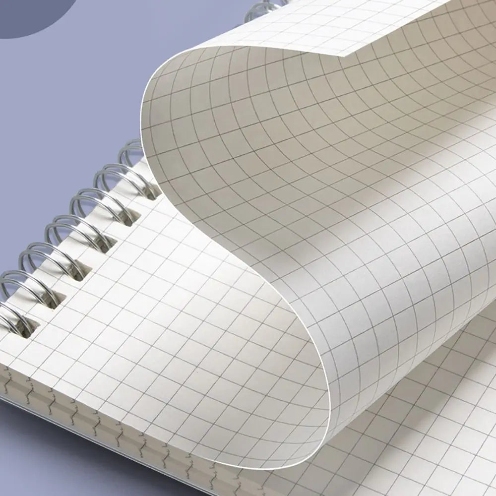 New Multifunctional A5/B5/A4 Coil Notebook 80Sheets Grids/Blank/Horizontal Line Notepad Flip Up Spiral Notebook Students Gift