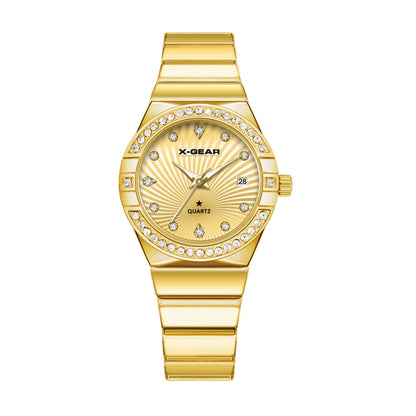 New Luxury Trendy Ladies Watch Luminous Waterproof Stainless Steel Date Woman Watch Fashion Elegant Quartz Women's Watches