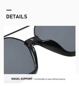 Double-Bridge Half-Frame Sunglasses — view 3