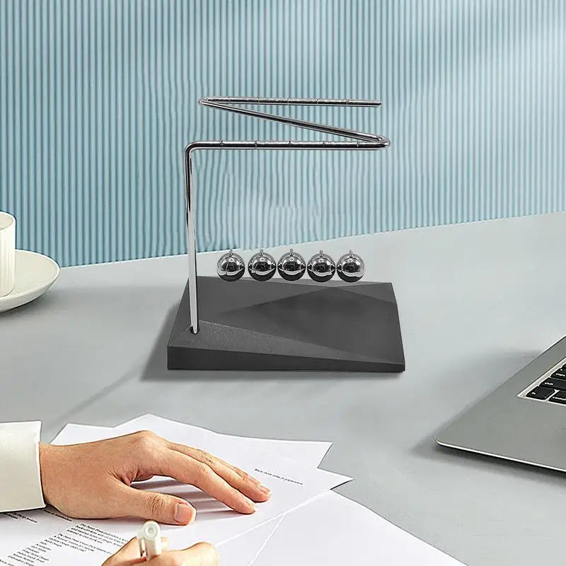 Motion Balance Machine Newtons Cradle Steel Balance Steel Balls Desktop Ornament Physics Science Pendulum Home Decoration